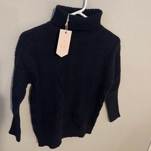 Sweater in women dark blue
